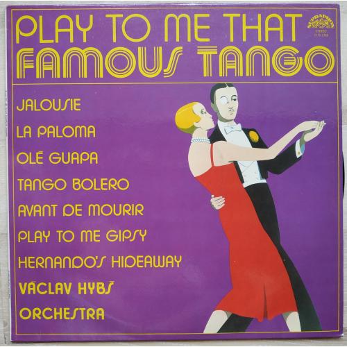 Václav Hybš Orchestra Play to me that Famous Tango 1980 LP Record Album Vinyl single Пластинка Винил