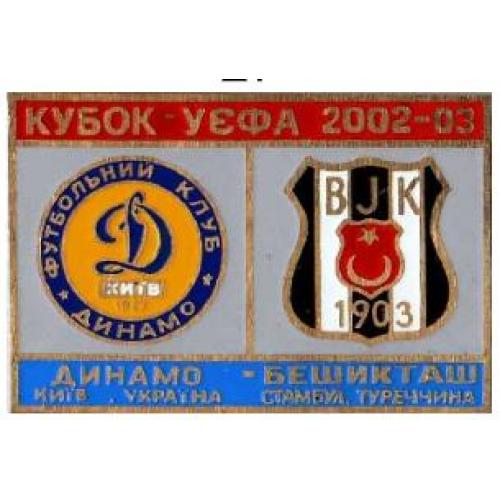 Динамо Киев - Бешикташ Турция Кубок УЕФА 2002-03