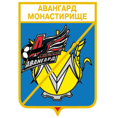 Футбол серия герб города+логотип клуба  ФК Авангард Монастырище Черкасская область.