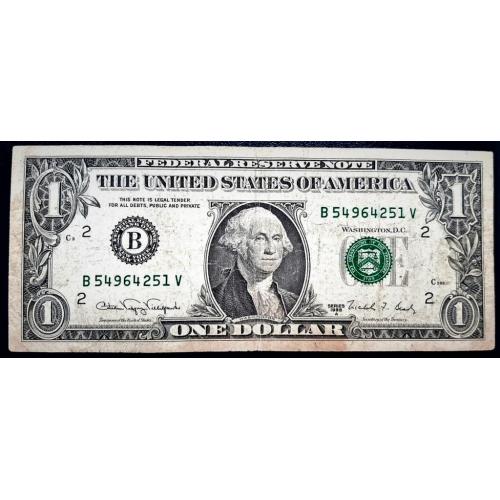 1 долар 1988 рік США штат Нью-Йорк 