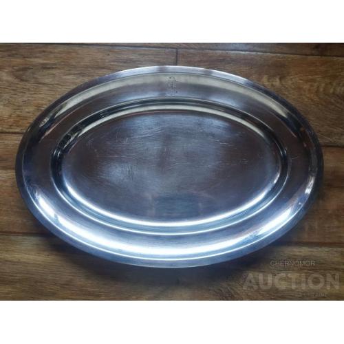 Блюдо металлическое сервировочное 48х32 см.