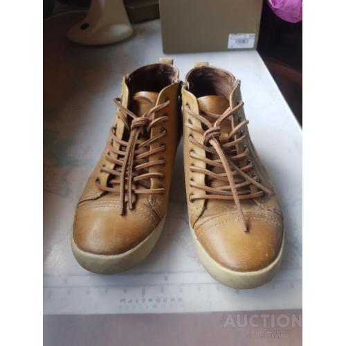 Кожаные фирменные полуботинки "Tamaris" р.37