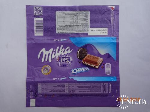 Обёртка от шоколада "Milka OREO" 100g (Mondelez International, Швейцария) (2016)
