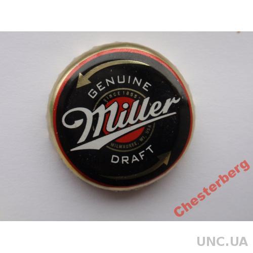 Пивная крышка "Miller Genuine Draft" черная (США) 1
