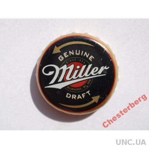 Пивная крышка "Miller Genuine Draft" черная (США) 2
