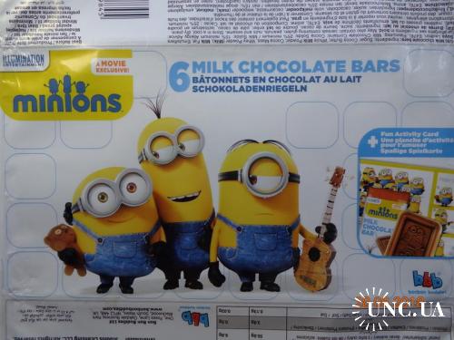 Упаковка от набора мини-шоколада "Minions" (Bon Bon Buddies Ltd, Blackwood, South Wales, UK) (2016)
