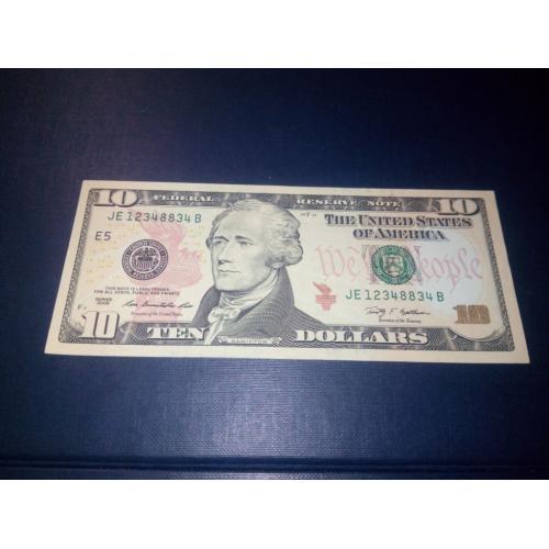 10 долларов  США (2009) 