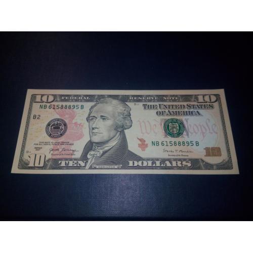 10 долларов  США (2017) 