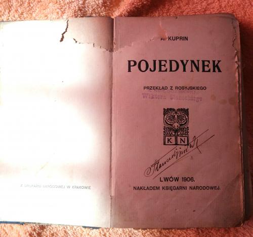 книга на польській мові Купрін Поєдинок