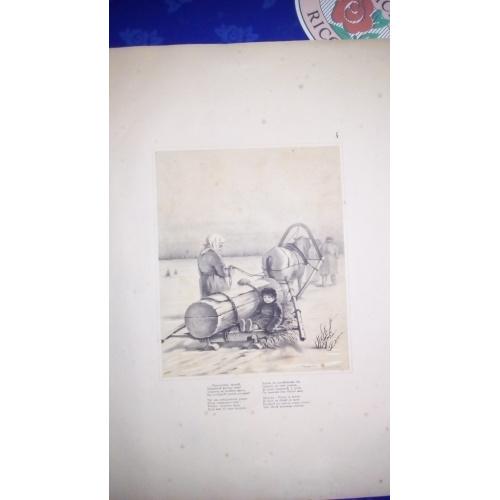 Пять литографий Бем .  к поэме Н.А.Некрасова «Мороз Красный нос», 1872