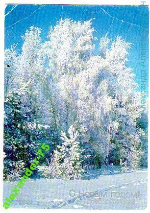С новым годом.Заснеженный лес.Зимний пейзаж.