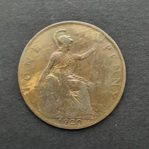 1 пенни 1920 Великобритания М4.6