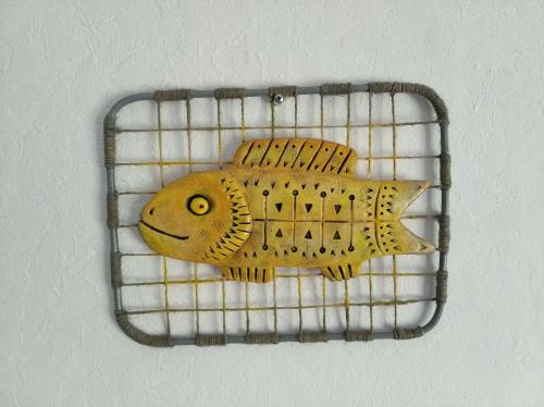 Панно декоративное на стену . Рыба.