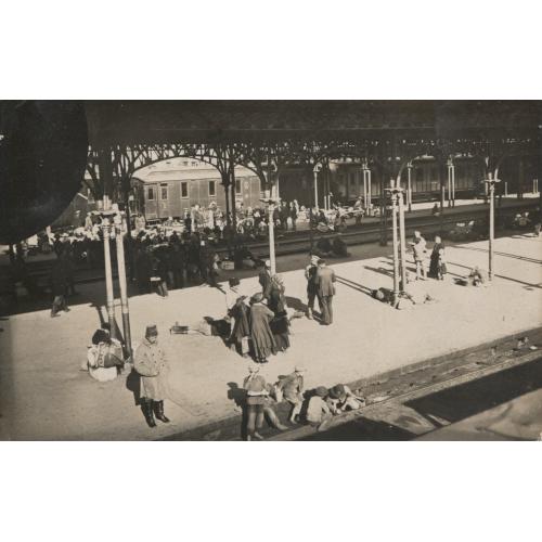 Супер фото Харків Перон вокзалу Німецький фельдпост 1918