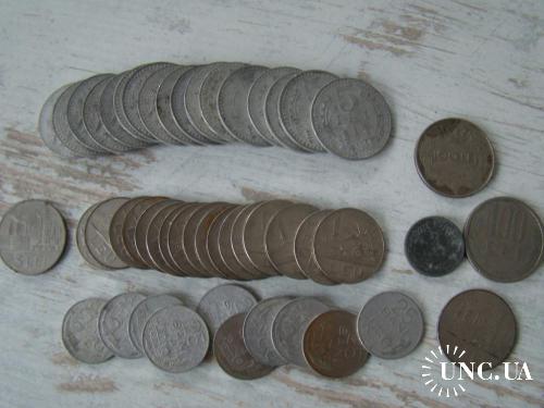 Большой лот монет Румынии