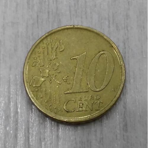 Испания 10 евроцентов 2002