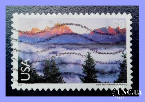 Марка  авиапочты  США  "Landscapes:  Gran Teton Park"  ( 2009 г. /  98 ц.).