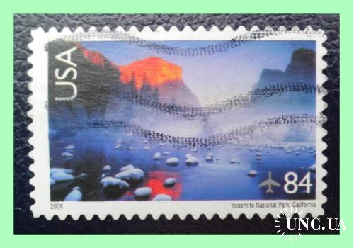 Марка  авиапочты  США   "Landscapes:  Yosemite National Park"  ( 2006 г. /  84 ц.).