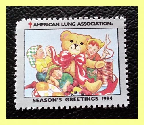 Непочтовая  марка  США  "American  Lung  Association" (1994 г.)