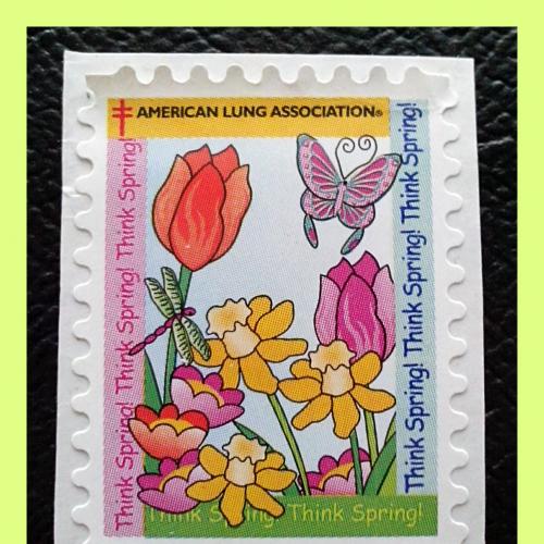 Непочтовая  марка  США – «American Lung Association» (The Flowers)