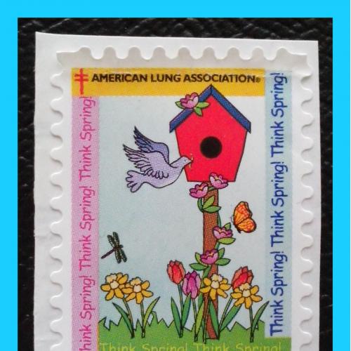 Непочтовая марка США "American Lung Association" (Think Spring).