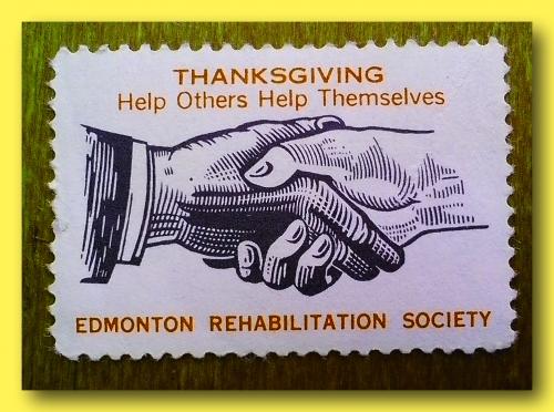 Непочтовая марка  США  "Edmonton  rehabilitation  society".