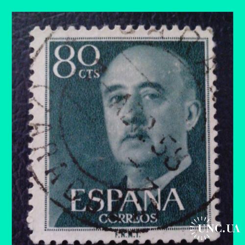 Почтовая марка Испании «Франциско Франко", 1955 г.