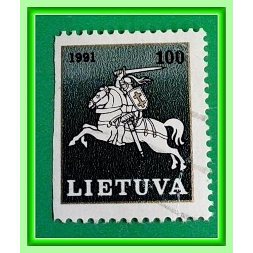 Почтовая марка Литвы  "Герб Литвы́ Ви́тис"  (3).