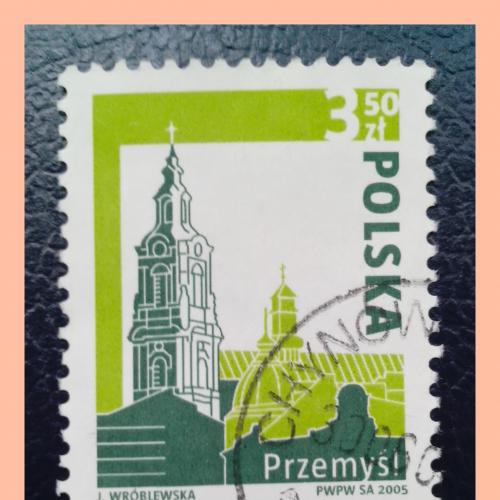 Почтовая марка Польши  «Города Польши» - «Polish Cities – Przemysl».