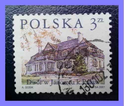 Почтовая марка Польши «Польские фермы - Polish Farmhouses» (№ 8).