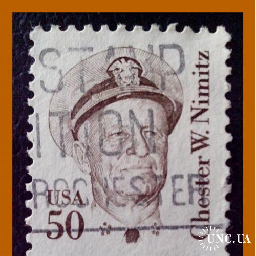 Почтовая  марка  США  «Адмирал  Честер Нимиц» (14).