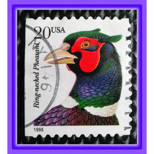 Почтовая марка США «Birds - Ring-necked Pheasant» (4).