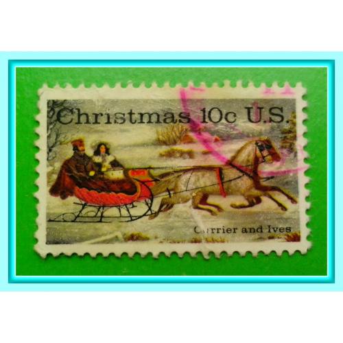 Почтовая марка США  «Christmas  Stamps"  (3).