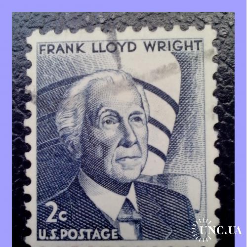 Почтовая  марка  США «Frank Lloyd  Wright»  (9).