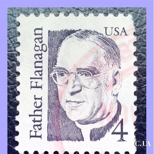 Почтовая  марка  США «Пастор Эдвард Флэнаган» (16)