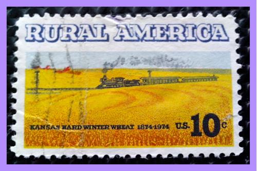 Почтовая марка  США  «Rural  America  Issue».