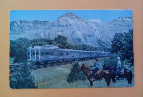 Почтовая  открытка  США  «America's finest  trains . Chuck Wagon».