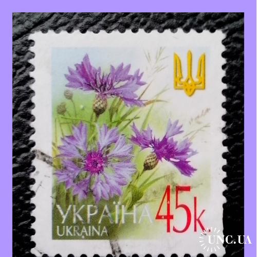 VI- й  стандартный  выпуск  почтовых  марок  Украины 2006 г. - "Васильки".
