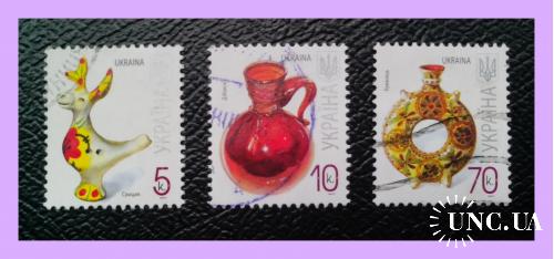 VII-й  стандартный  выпуск  почтовых  марок  Украины  2007/2008–III гг. - "Набор".