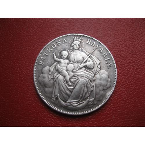 1 талер 1865 Патрона Баварія (без Року) Баварія. Срібло. Оригинал