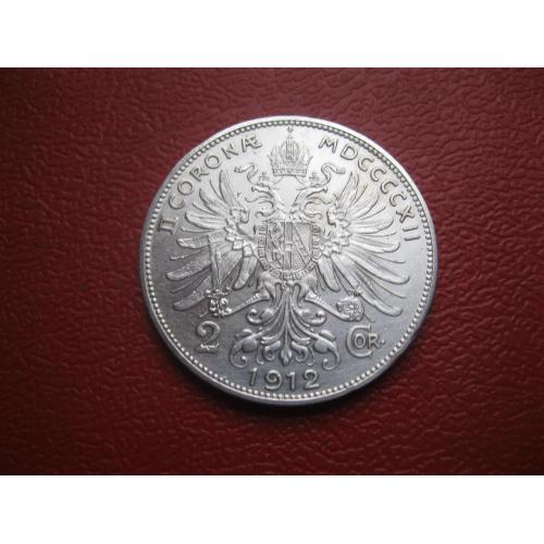 Австро-Венгрия 2 кроны 1912 (монета для Австрии) Серебро .Оригинал.Состояние!!!(2)