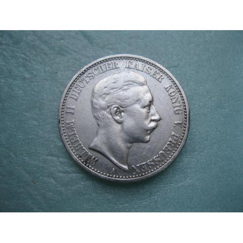 Германия . Королевство Пруссия.2 марки 1907 года Вильгельм-2 .. Хороший сохран !