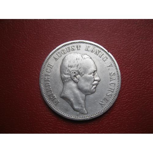 Германия .Саксония 3 марки (mark) 1910 года Фридрих Август. Серебро. Оригинал. (2)