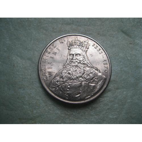 Польша 100 злотых, 1987г Король Казимир III Великий. серия Польские правители