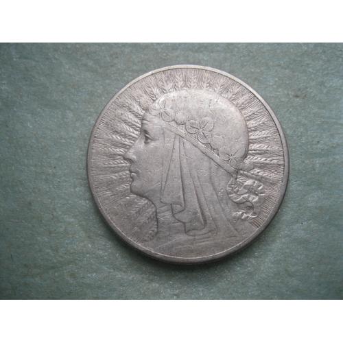 Польша10 злотых 1932 г. "Ядвига" .Серебро. Оригинал. Сохран (1)