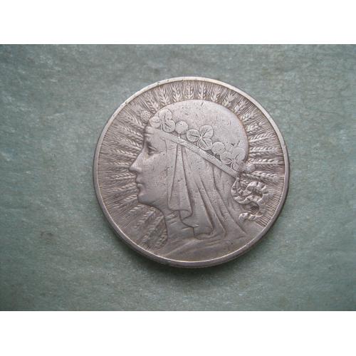 Польша10 злотых 1932 г. "Ядвига" .Серебро. Оригинал.