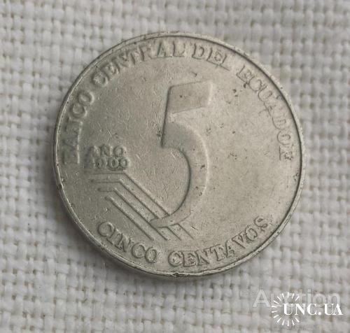 Эквадор 5 сентавос 2000