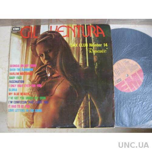 Gil Ventura : Romantic Sax Club ( India ) LP