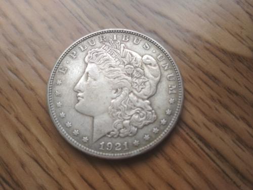 1 доллар Моргана, серебро.1921 г.