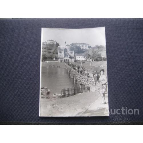 Фото Чувашия Деревяный мост 1960гг. Размер:12х9см. Оригинал